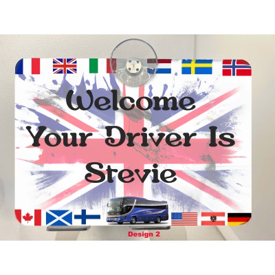Union Jack Welcome Sign